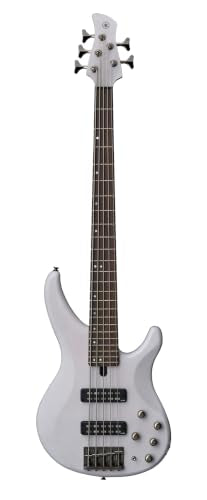 Yamaha TRBX505 5-String Premium Electric Bass Guitar - Translucent White