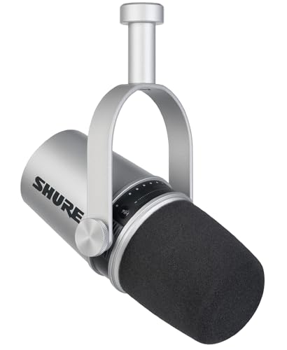 Shure MV7-S Podcast Microphone - Silver
