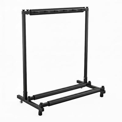 Gearlux Foldable Rack-Style Guitar Stand - Holds 5 Electric or Acoustic Guitars