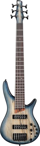 Ibanez SR606E SR Standard 6-String Bass Guitar - Cosmic Blue Starburst Flat