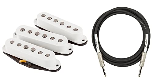 Fender Custom Shop Fat '50s Stratocaster Pickups - White w/ Instrument Cable