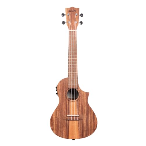 Kala KA-TK-C-CE Teak Tri-Top Concert Acoustic-Electric Ukulele