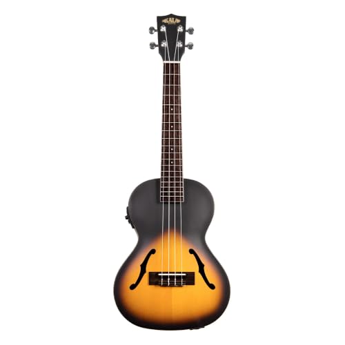 Kala KA-JTE/2TS Archtop Tenor Acoustic-Electric Ukulele - Tobacco Burst