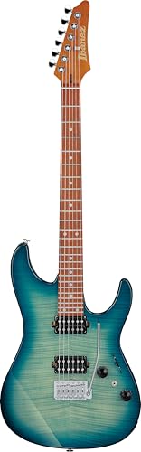 Ibanez AZ24S1F AZ Standard Electric Guitar - Transparent Turquoise Burst