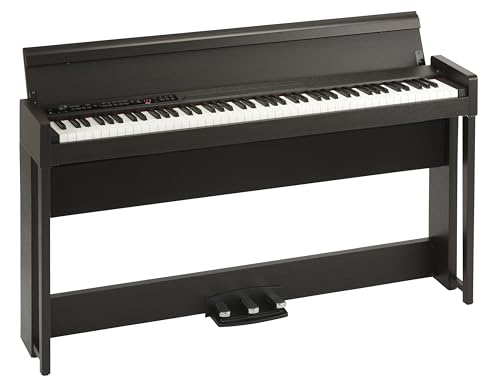 Korg C1 Digital Piano - Rosewood Brown