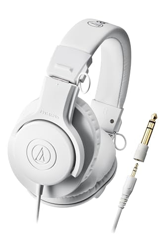 Audio-Technica ATH-M20xWH Professional Monitor Headphones - White