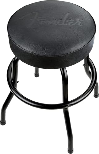 Fender Embossed Black Logo Barstool - Black