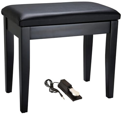 Roland PB1-BK Piano Bench with Storage Compartment w/ Sustain Pedal