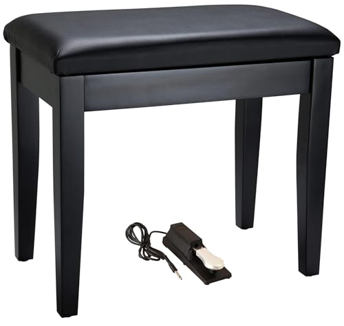 Roland PB1-BK Piano Bench with Storage Compartment w/ Sustain Pedal