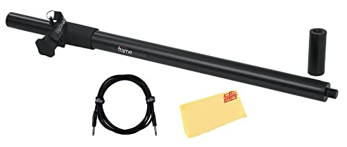 Gator Frameworks Standard Subwoofer Speaker Pole GFW-SPK-SP w/ Instrument Cable