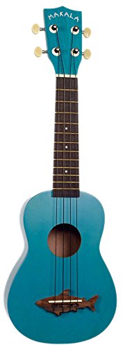 Kala MK-SS-BLU Makala Shark Soprano Ukulele - Mako Blue w/ Gig Bag