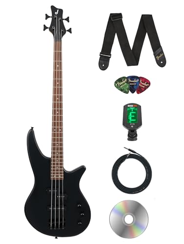 Jackson JS Series Spectra Bass JS2 Electric Bass Guitar - Satin Black w/ Tuner