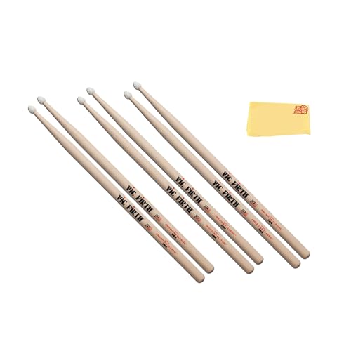 Vic Firth American Classic 2B Nylon Tip Drumsticks - 3 Pack