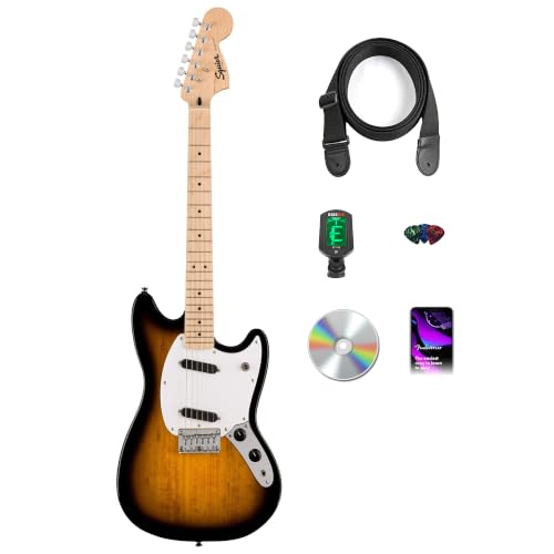 Fender Squier Sonic Mustang, Maple Fingerboard - 2-Color Sunburst w/ Tuner