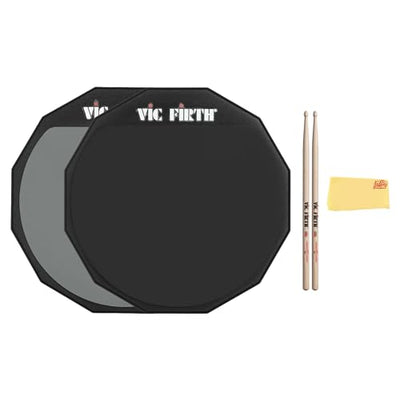 Vic Firth PAD6D 6" Double-Sided Practice Pad w/ Drumsticks
