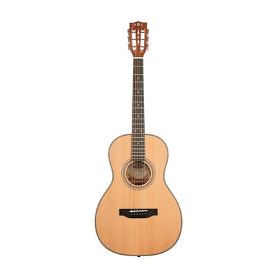 Kala KA-GTR-PLR Solid Cedar Top Parlor Guitar