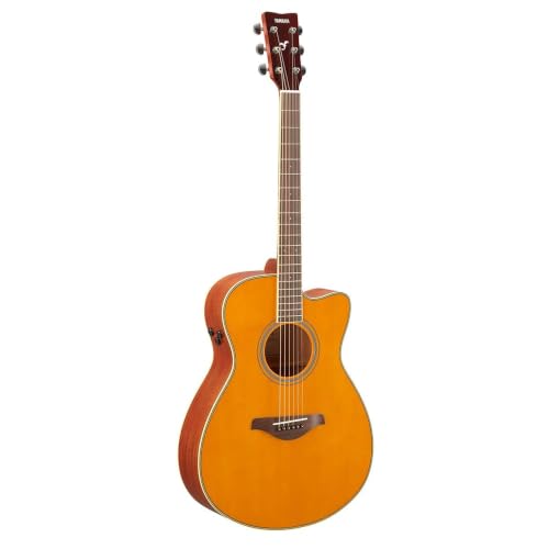 Yamaha FSC-TA TransAcoustic Concert Cutaway Acoustic-Electric Guitar - Vintage Tint