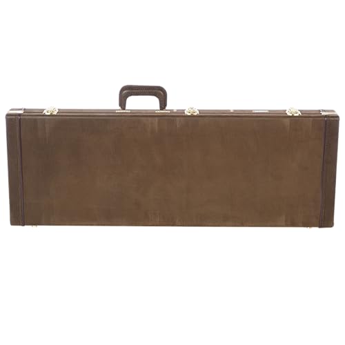 Gator GW-ELECT-VIN Deluxe Wood Case for Electric Guitars - Vintage Brown