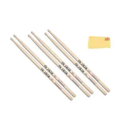 Vic Firth American Classic 5A Double Glaze Drumsticks - 3 Pack