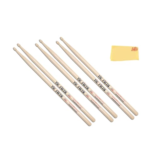 Vic Firth American Classic 5A Double Glaze Drumsticks - 3 Pack