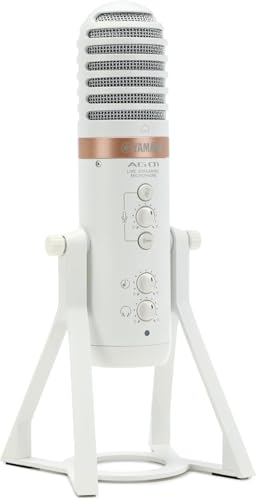 Yamaha AG01 Live Streaming USB Microphone - White