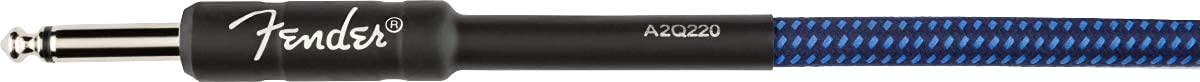 Fender 18.6-Foot Professional Instrument Cable, Straight-Straight, Blue Tweed - 1 Pack