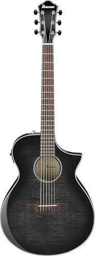 Ibanez AEWC400 Acoustic-Electric Guitar - Transparent Black Sunburst High Gloss
