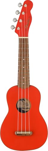 Fender Venice Soprano Ukulele - Fiesta Red