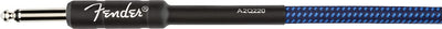 Fender 18.6-Foot Professional Instrument Cable, Straight-Straight, Blue Tweed - 2 Pack