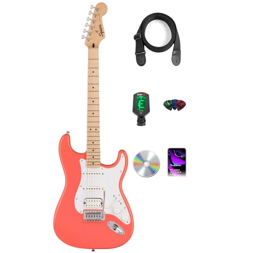 Fender Squier Sonic Stratocaster HSS - Tahititan Coral w/ Tuner