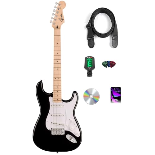 Fender Squier Sonic Stratocaster - Black w/ Tuner