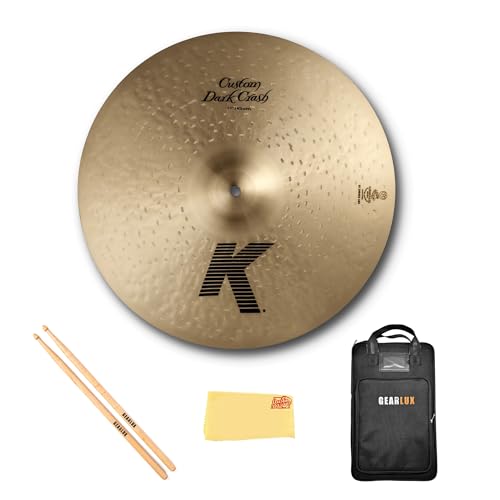 Zildjian K0952 17" K Custom Dark Crash Cymbal w/ Drumstick Bag