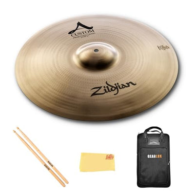 Zildjian A20585 19" A Custom Projection Crash Cymbal w/ Drumstick Bag