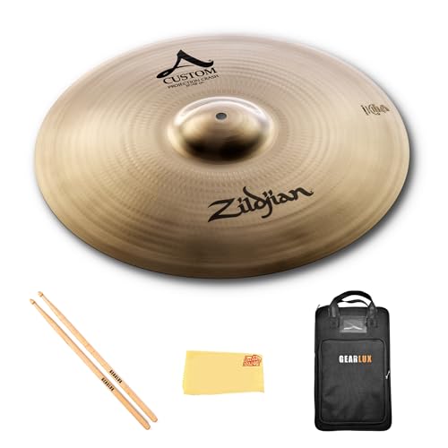 Zildjian A20585 19" A Custom Projection Crash Cymbal w/ Drumstick Bag