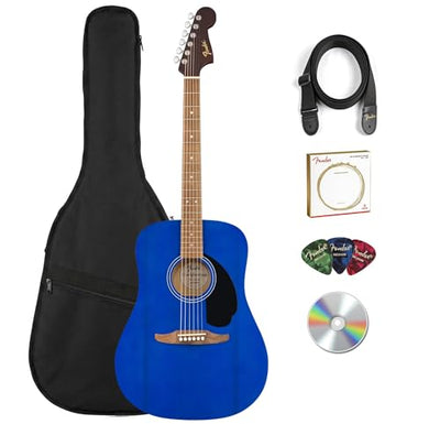 Fender California Redondo Acoustic Guitar - Saphire Blue w/ Gig Bag