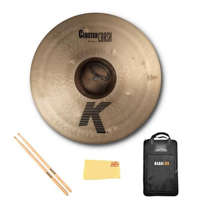 Zildjian K0933 18" K Cluster Crash Cymbal w/ Drumstick Bag