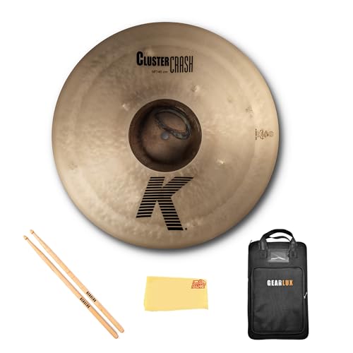 Zildjian K0933 18" K Cluster Crash Cymbal w/ Drumstick Bag