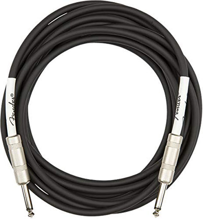 Fender 18.6-Foot Original Instrument Cable, Straight-Straight, Black - 2 Pack