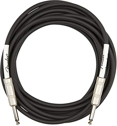 Fender 18.6-Foot Original Instrument Cable, Straight-Straight, Black - 2 Pack