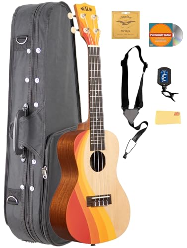 Kala KA-SURF-SWELL Surf Swell Concert Ukulele w/ Case
