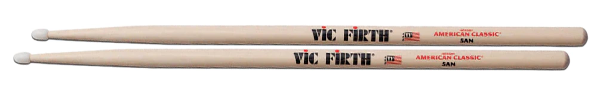 Vic Firth American Classic 5A Nylon Tip Drumsticks - 3 Pack w/ Stick Bag