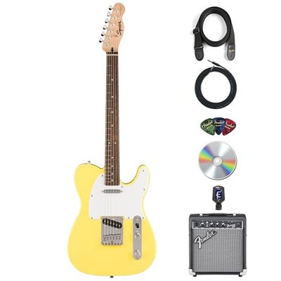 Fender Squier Sonic Telecaster - Canary Yellow w/ Amplifier