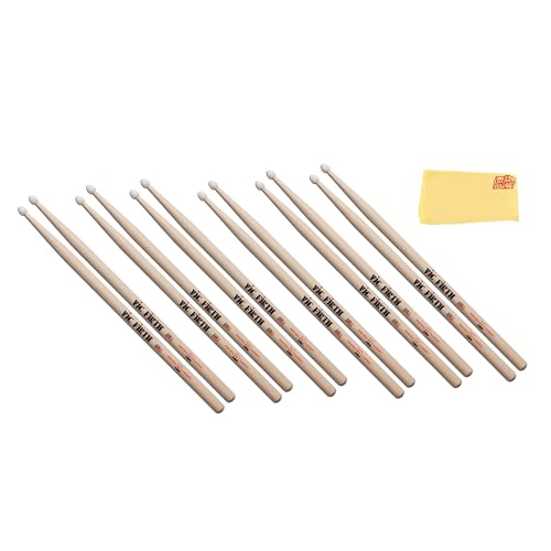 Vic Firth American Classic 2B Nylon Tip Drumsticks - 6 Pack