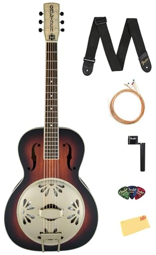 Gretsch G9240 Alligator Biscuit Round-Neck Acoustic Resonator Guitar - 2-Color Sunburst w/ Strap