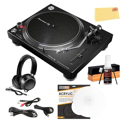 Pioneer DJ PLX-500 Direct Drive Turntable - Black w/ Cleaning Kit
