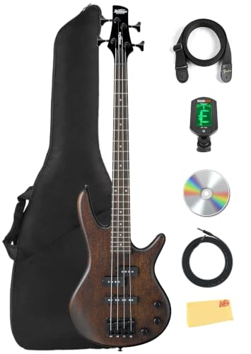 Ibanez GSRM20B SR Gio miKro Short-Scale Bass Guitar - Walnut Flat w/ Gig Bag