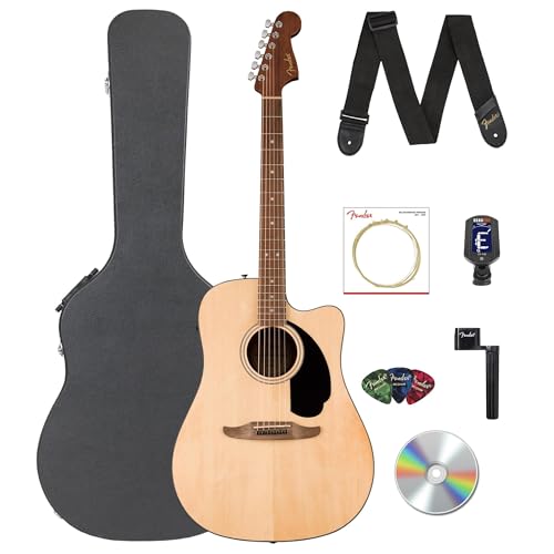 Fender California Standard Redondo CE Dreadnought Acoustic-Electric Guitar - Natural w/ Case