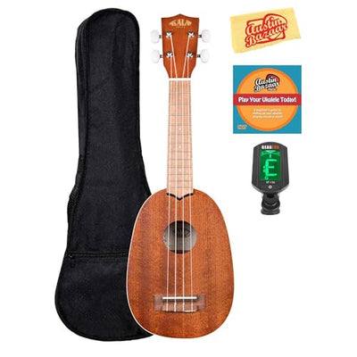 Kala KA-P Satin Mahogany Pineapple Ukulele w/ Gig Bag