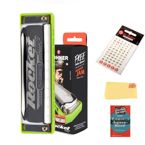 Hohner Rocket Amp Harmonica - Key of F w/ Key Stickers