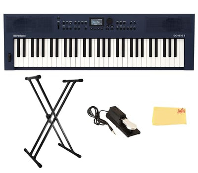 Roland GO:KEYS 3 Music Creation Keyboard - Midnight Blue w/ Adjustable Stand